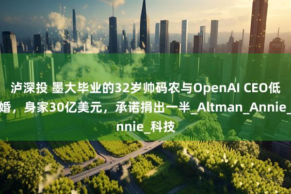 泸深投 墨大毕业的32岁帅码农与OpenAI CEO低调完婚，身家30亿美元，承诺捐出一半_Altman_Annie_科技